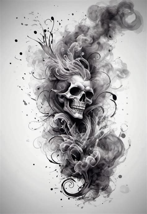 Smoke Tattoo Background Ideas