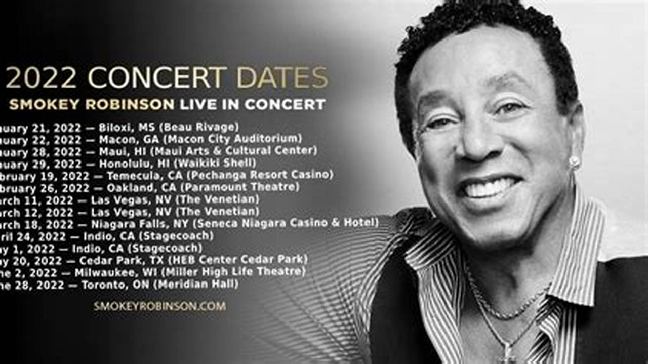 Smokey Robinson Concert 2024
