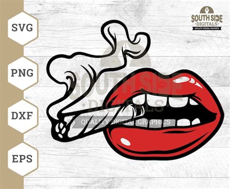 Spark Up Your Designs: Unleash the Smokin' Swagger with Our Trending Smoking Lips SVG Collection!