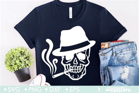 Download Smoking Skull SVG File - SVG Design Commercial Use DXF Files