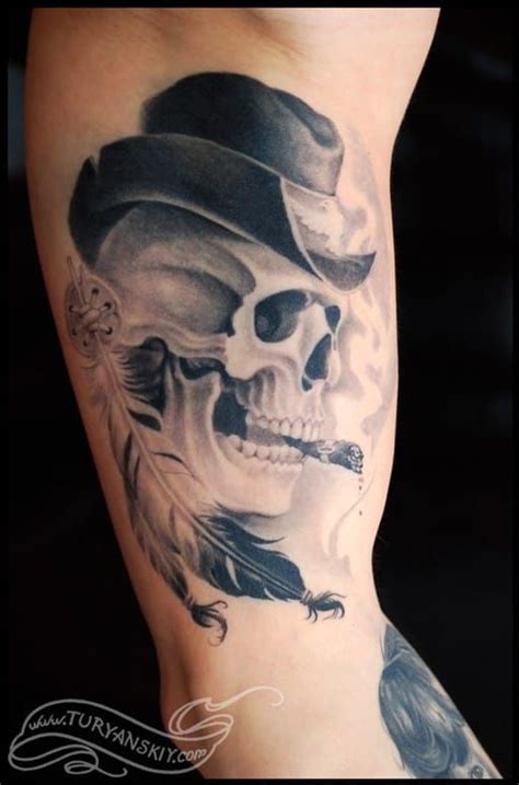 Smoking Skull Tattoos