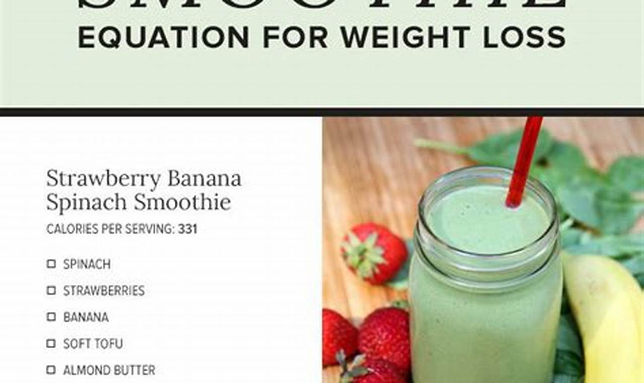 Smoothie Diet To Lose Weight Quickly