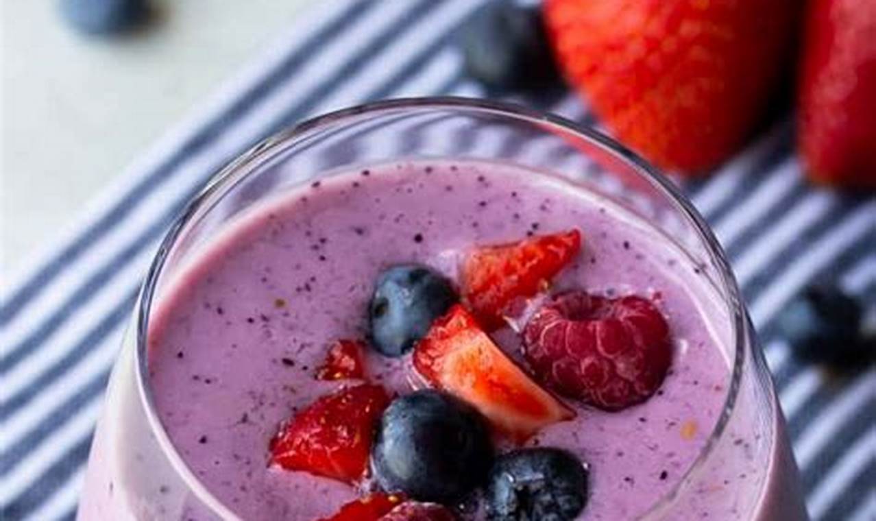 Smoothie Recipes Mixed Berry