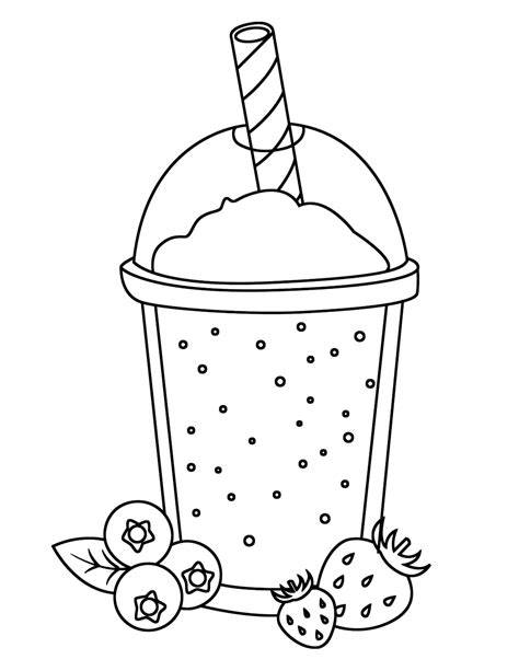 Smoothie Coloring Page