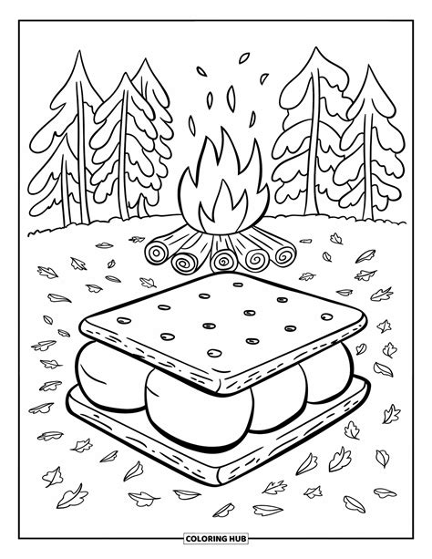 Smore Coloring Page