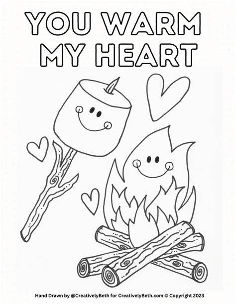 Smores Coloring Page
