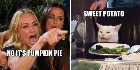 Smudge Cat Meme Pumpkin