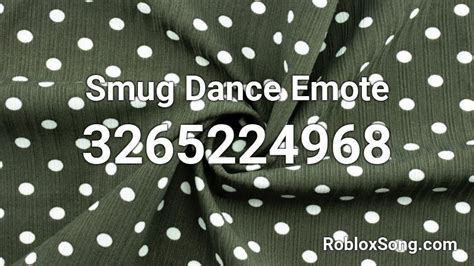Smug - Roblox ID