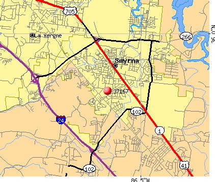 Smyrna Tn Zip Code Map