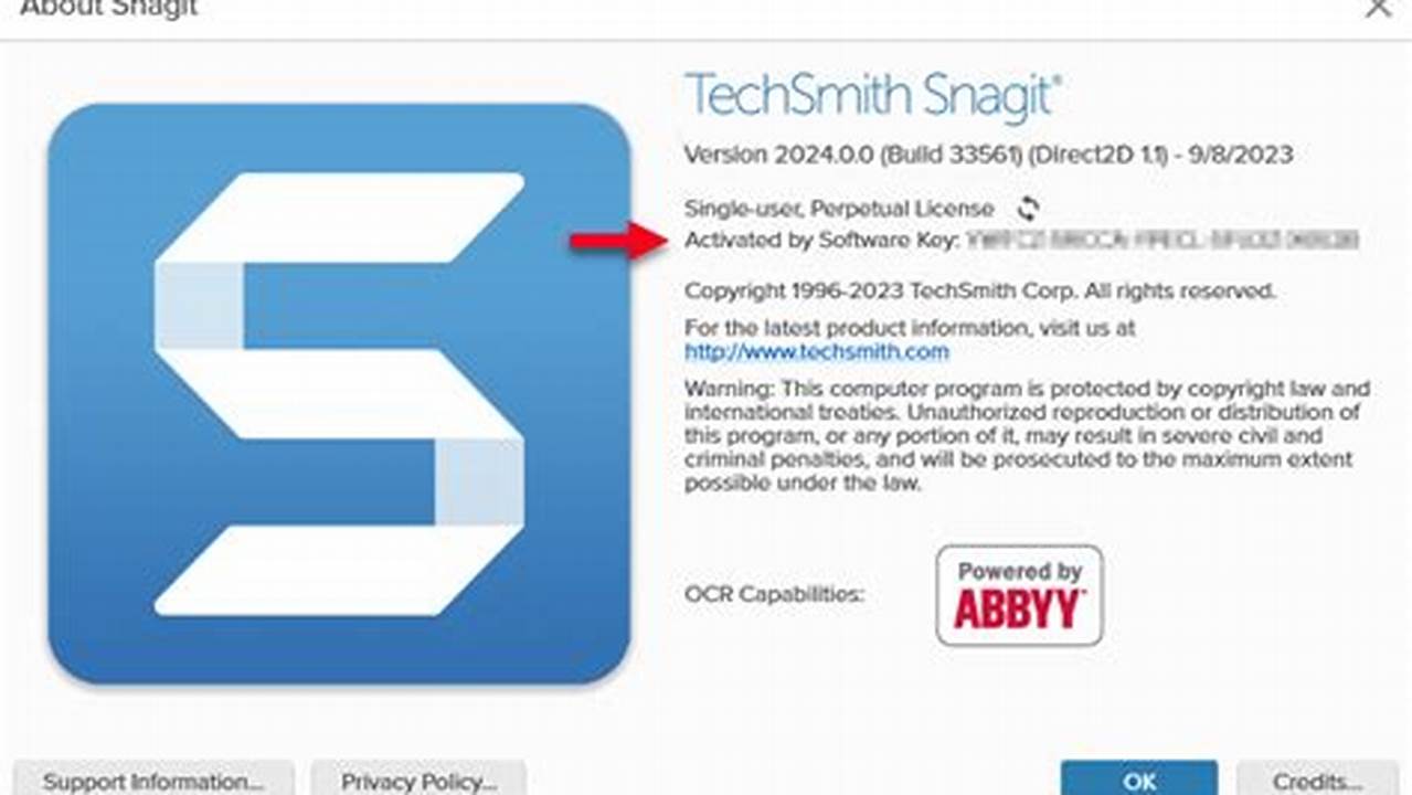 Snagit 2024 Software Key