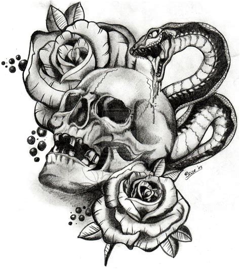 15 Traditional Skull And Snake Tattoos PetPress