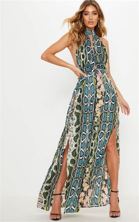 Get Trendy with Stunning Snake Print Dresses - Shop Now!