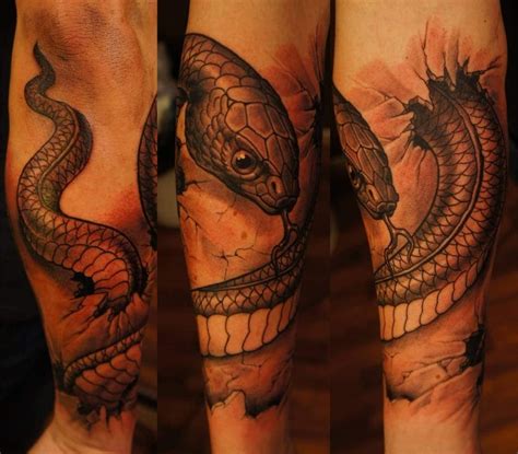3D Snakes Tattoo on Hands Tattoos Photo Gallery