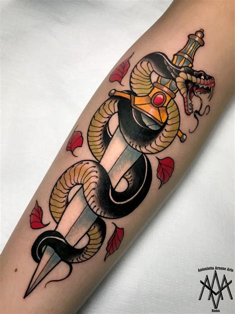 Snake Dagger Tattoo