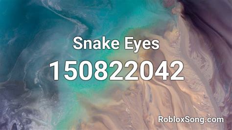 Snake Eyes - Roblox ID