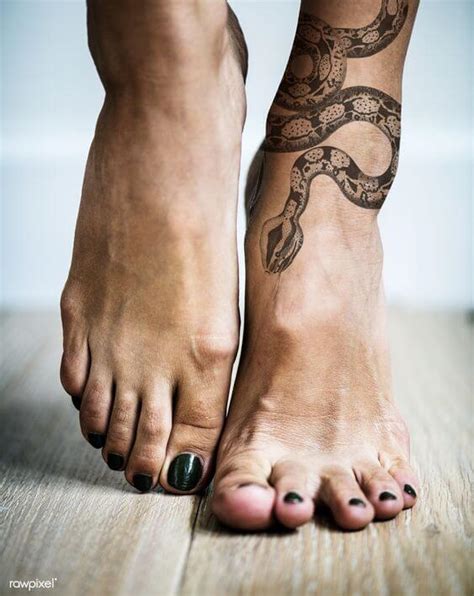 Snake Foot Tattoo
