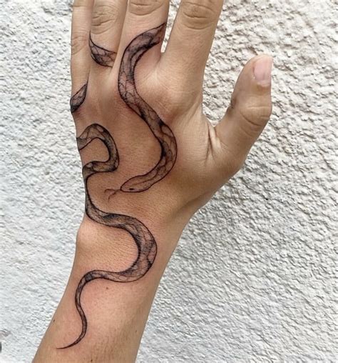 Snake Hand Tattoo