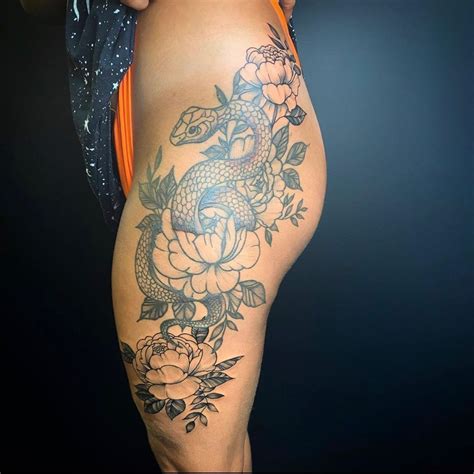 Snake Hip Tattoo