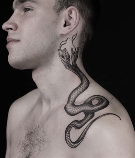 Snake Neck Tattoo