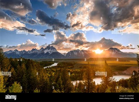 Snake River Overlook at sunset