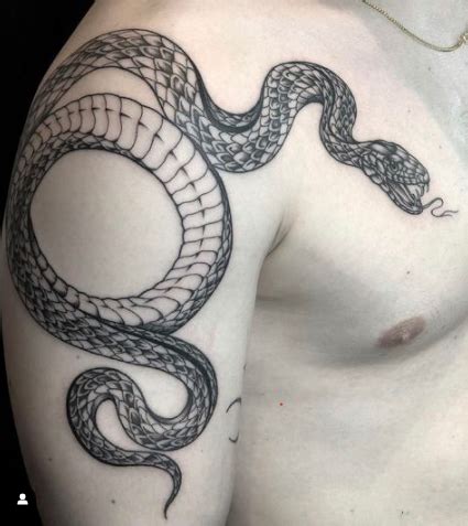 Snake Shoulder Tattoo