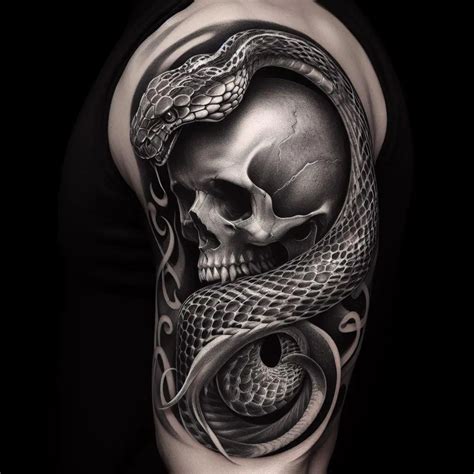 Snake Skull Tattoo