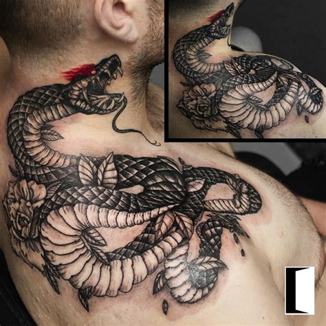 Snake Tattoo Neck