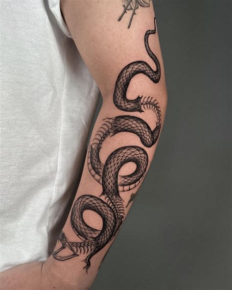 Snake Tattoos On Forearm