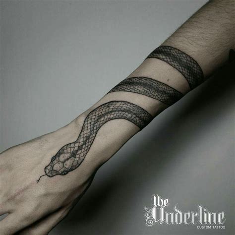 Snake Wrap Around Tattoo