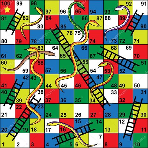 Snakes And Ladders Game Printable