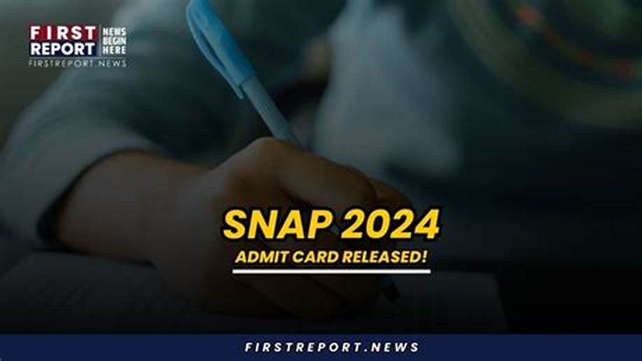 Snap Admit Card 2024 Date