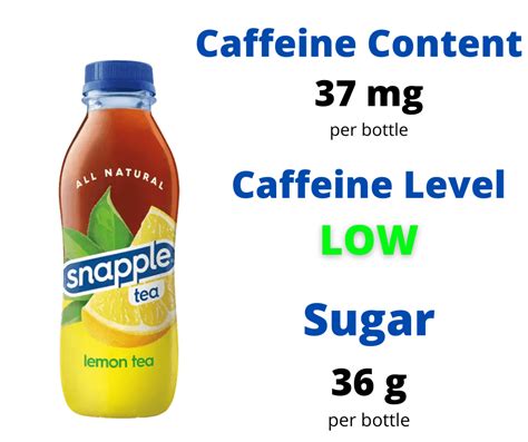 Snapple Peach Tea Caffeine Content