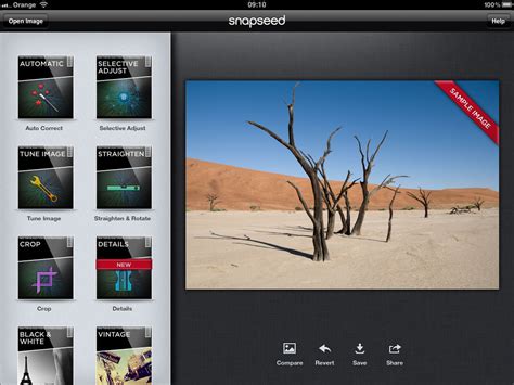 Snapseed photo editing software