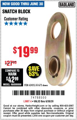 Transform Your Heavy Hauling with Ease: Unleash the Power of Snatch Block from Harbor Freight