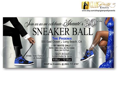 Sneaker Ball Invitation Template Free
