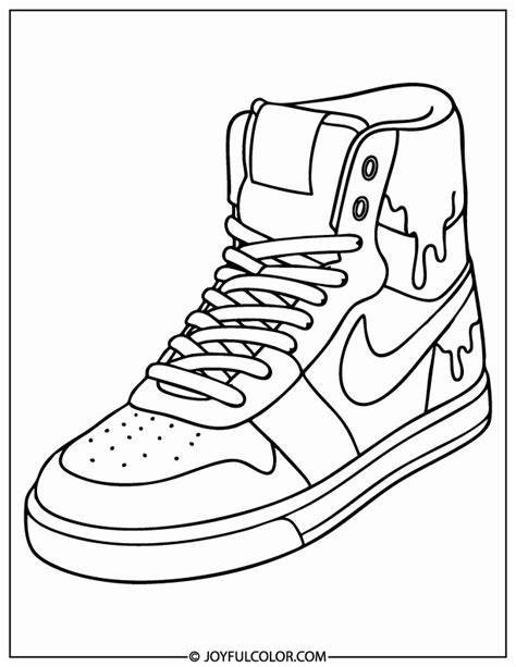 Sneaker Coloring Page