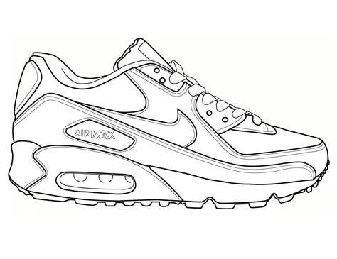 Sneaker Coloring Pages