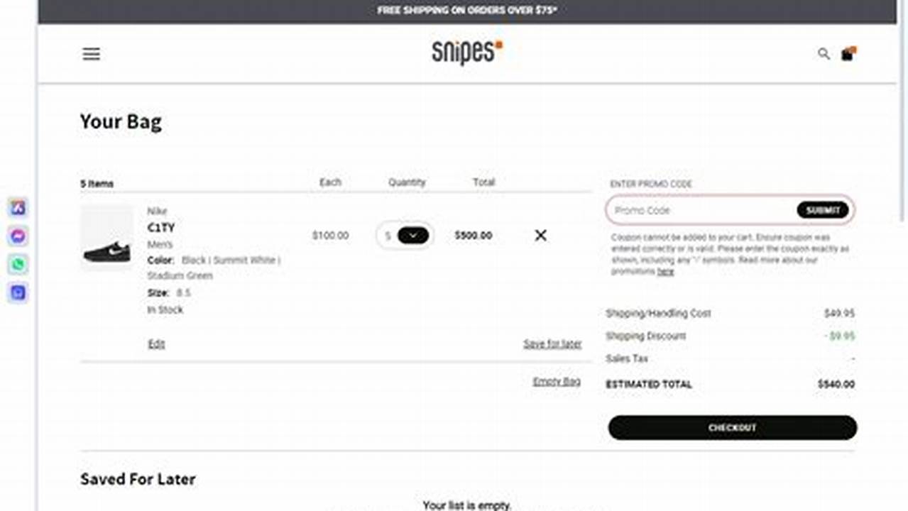 Snipes Promo Code 2025