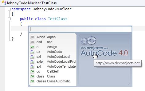 Snippets - Autocode