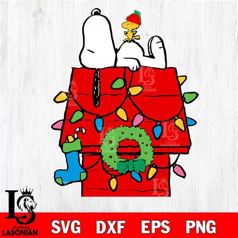 Spread Joy and Cheer with The Festive Snoopy Christmas SVG Collection!