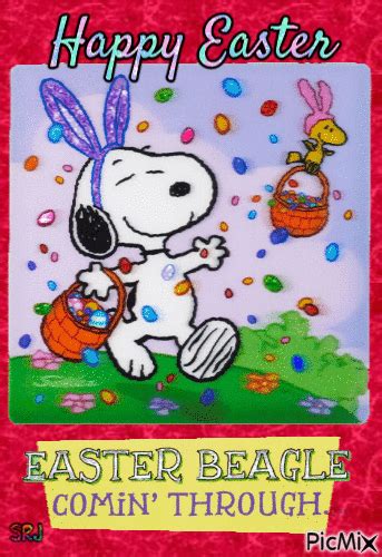 Snoopy Happy Easter Gif