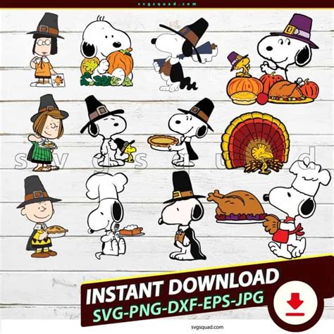 Express your Gratitude in Style with Snoopy Thanksgiving SVG Designs: Get Ready to Elevate your Festive Spirit!
