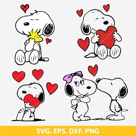 Unleash Love with Snoopy Valentine SVG - Get the Perfect Design for Your Valentine's Day Crafts!