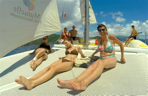 Snorkling Sunbathing Catamaran