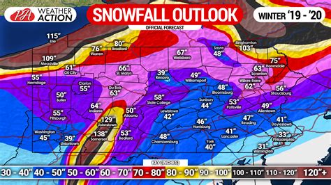 Snow Accumulation Forecast Map