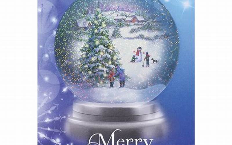 Snow Globe Christmas Cards