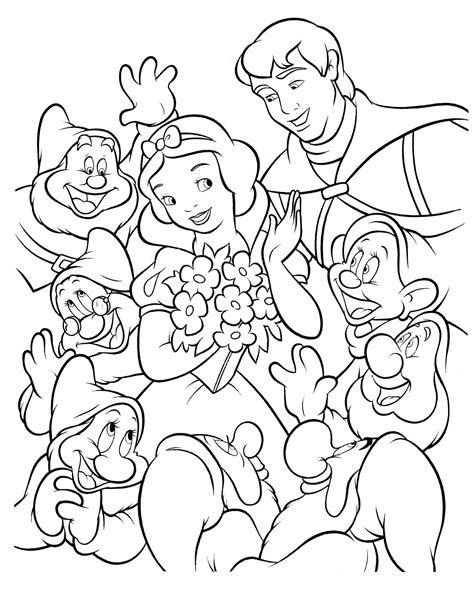 Snow White Coloring Pages Coloring Home