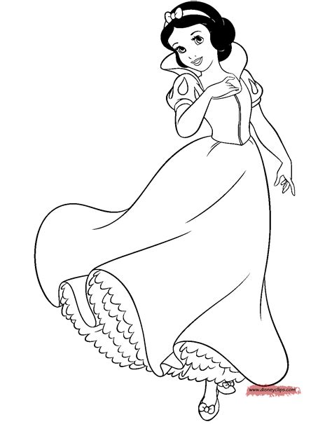 Snow White Coloring Pages Snow white coloring pages, Disney princess