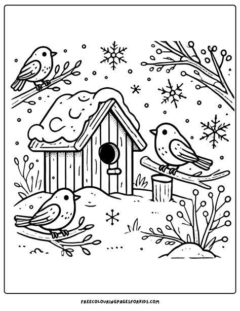 Snow Coloring Pages