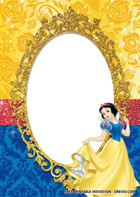 Snow White Invitations Templates Free